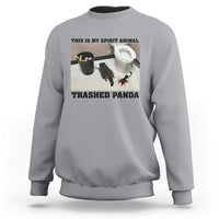 Trashed Panda Sweatshirt My Spirit Animal Funny Drunk Raccoon Meme - Wonder Print Shop