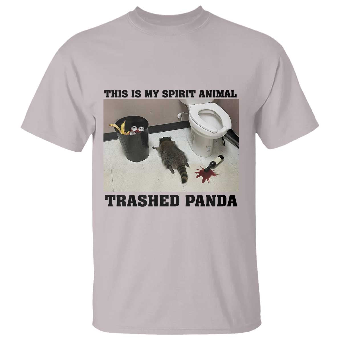 Trashed Panda T Shirt My Spirit Animal Funny Drunk Raccoon Meme - Wonder Print Shop