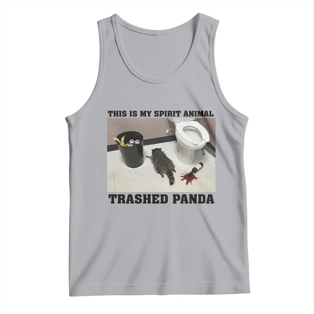 Trashed Panda Tank Top My Spirit Animal Funny Drunk Raccoon Meme - Wonder Print Shop