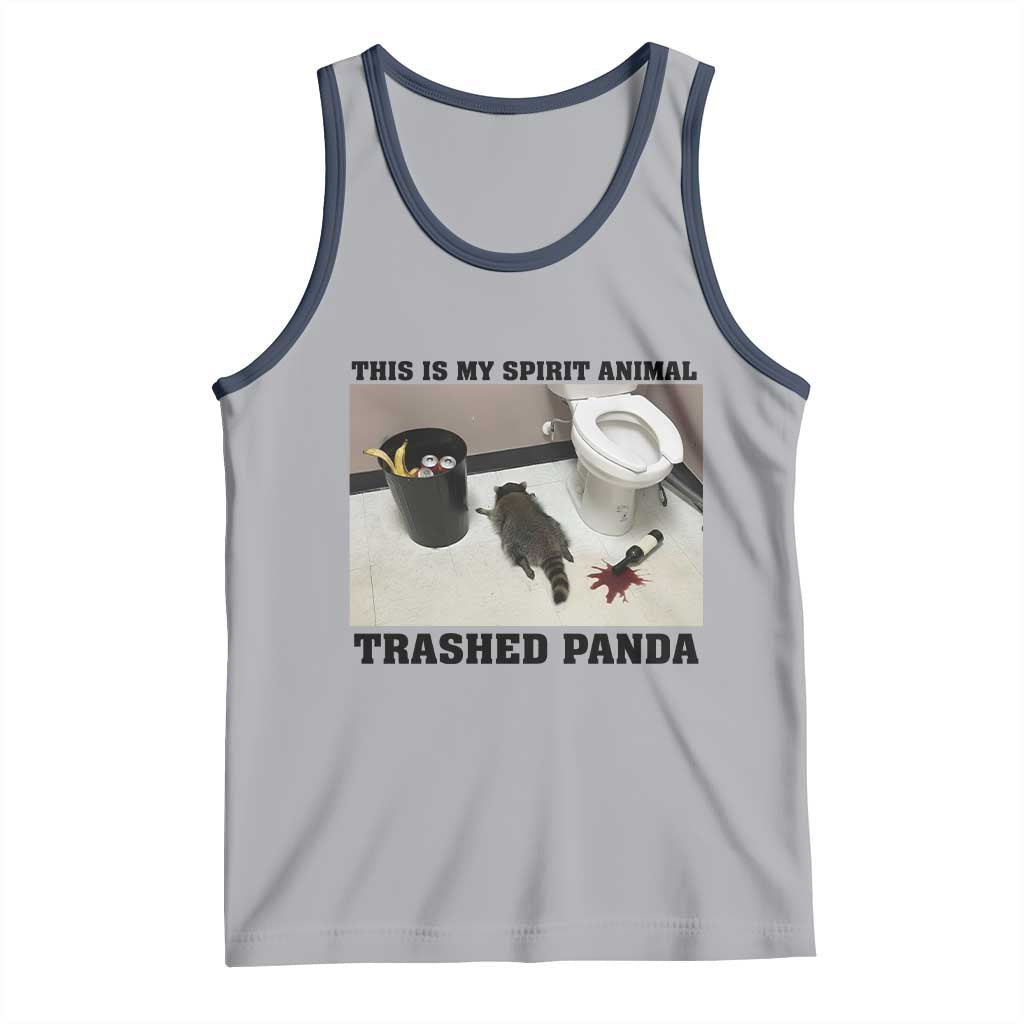 Trashed Panda Tank Top My Spirit Animal Funny Drunk Raccoon Meme - Wonder Print Shop