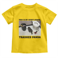 Trashed Panda Toddler T Shirt My Spirit Animal Funny Drunk Raccoon Meme - Wonder Print Shop