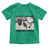 Trashed Panda Toddler T Shirt My Spirit Animal Funny Drunk Raccoon Meme - Wonder Print Shop