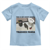 Trashed Panda Toddler T Shirt My Spirit Animal Funny Drunk Raccoon Meme - Wonder Print Shop
