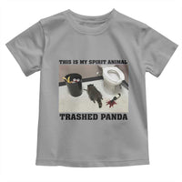 Trashed Panda Toddler T Shirt My Spirit Animal Funny Drunk Raccoon Meme - Wonder Print Shop