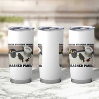 Trashed Panda Tumbler Cup My Spirit Animal Funny Drunk Raccoon Meme - Wonder Print Shop