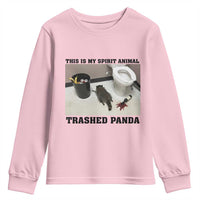 Trashed Panda Youth Sweatshirt My Spirit Animal Funny Drunk Raccoon Meme - Wonder Print Shop