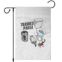 Trashed Panda Garden Flag Funny Drunk Racoon Meme - Wonder Print Shop