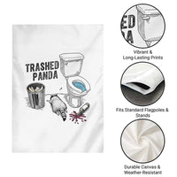 Trashed Panda Garden Flag Funny Drunk Racoon Meme - Wonder Print Shop