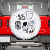 Trashed Panda Spare Tire Cover Funny Drunk Racoon Meme - Wonder Print Shop