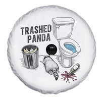 Trashed Panda Spare Tire Cover Funny Drunk Racoon Meme - Wonder Print Shop