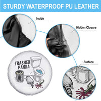 Trashed Panda Spare Tire Cover Funny Drunk Racoon Meme - Wonder Print Shop
