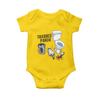 Trashed Panda Baby Onesie Funny Drunk Racoon Meme - Wonder Print Shop