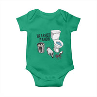 Trashed Panda Baby Onesie Funny Drunk Racoon Meme - Wonder Print Shop