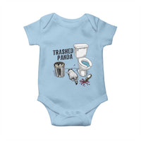 Trashed Panda Baby Onesie Funny Drunk Racoon Meme - Wonder Print Shop