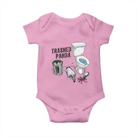 Trashed Panda Baby Onesie Funny Drunk Racoon Meme - Wonder Print Shop