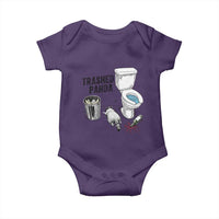 Trashed Panda Baby Onesie Funny Drunk Racoon Meme - Wonder Print Shop