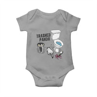 Trashed Panda Baby Onesie Funny Drunk Racoon Meme - Wonder Print Shop