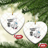 Trashed Panda Ceramic Ornament Funny Drunk Racoon Meme - Wonder Print Shop