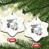 Trashed Panda Ceramic Ornament Funny Drunk Racoon Meme - Wonder Print Shop