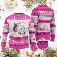 Trashed Panda Ugly Christmas Sweater Funny Drunk Racoon Meme - Wonder Print Shop