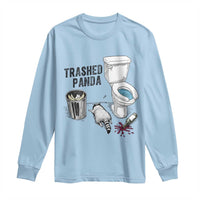 Trashed Panda Long Sleeve Shirt Funny Drunk Racoon Meme - Wonder Print Shop