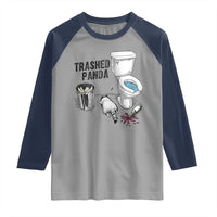 Trashed Panda Raglan Shirt Funny Drunk Racoon Meme - Wonder Print Shop