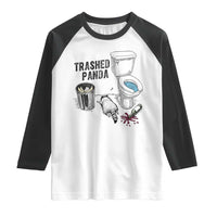 Trashed Panda Raglan Shirt Funny Drunk Racoon Meme - Wonder Print Shop
