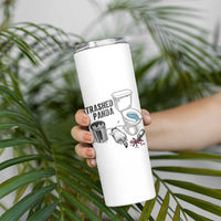 Trashed Panda Skinny Tumbler Funny Drunk Racoon Meme - Wonder Print Shop