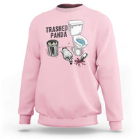 Trashed Panda Sweatshirt Funny Drunk Racoon Meme - Wonder Print Shop