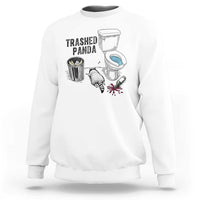 Trashed Panda Sweatshirt Funny Drunk Racoon Meme - Wonder Print Shop