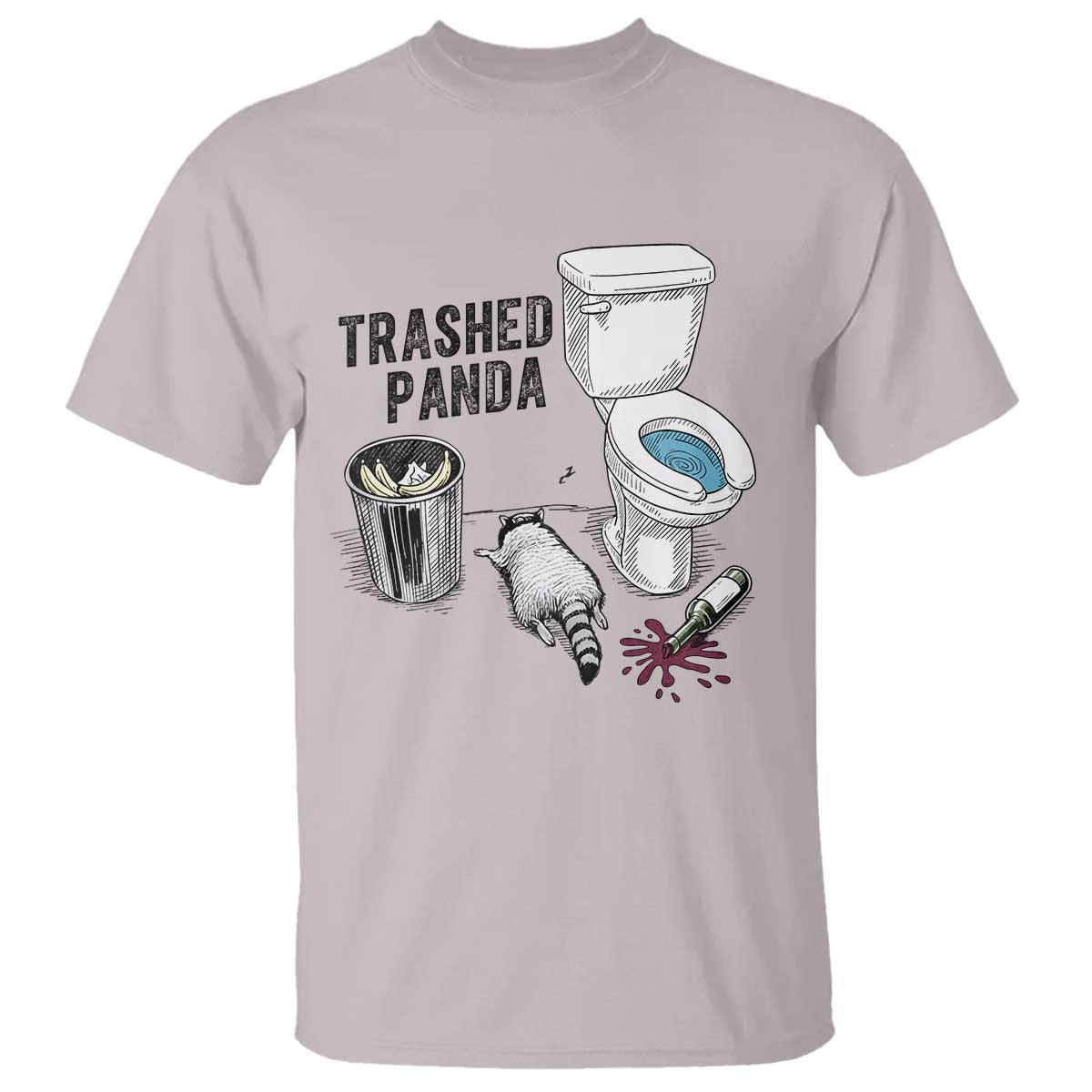 Trashed Panda T Shirt Funny Drunk Racoon Meme - Wonder Print Shop