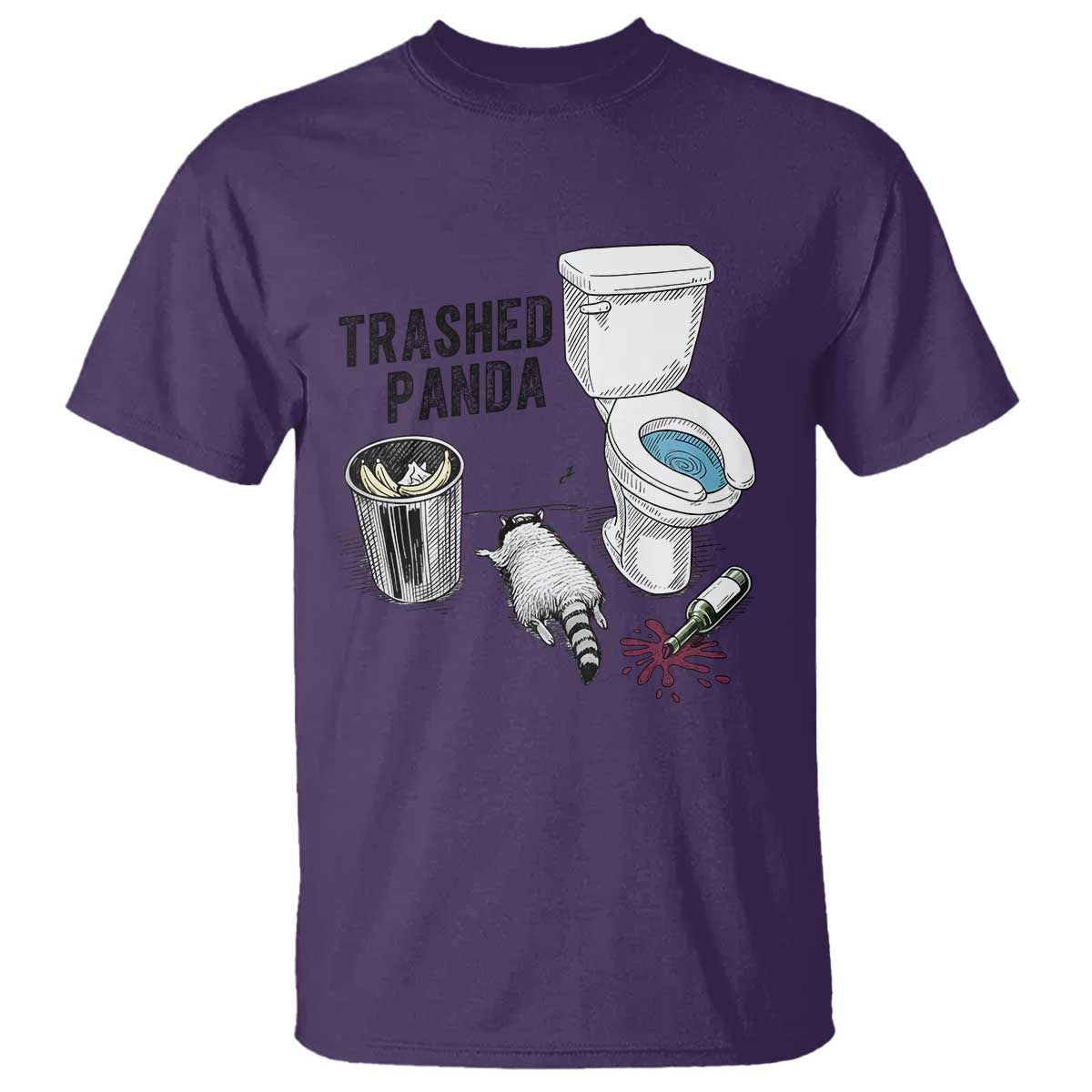 Trashed Panda T Shirt Funny Drunk Racoon Meme - Wonder Print Shop