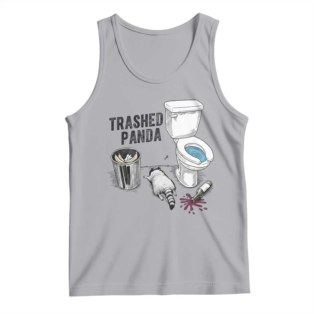 Trashed Panda Tank Top Funny Drunk Racoon Meme - Wonder Print Shop