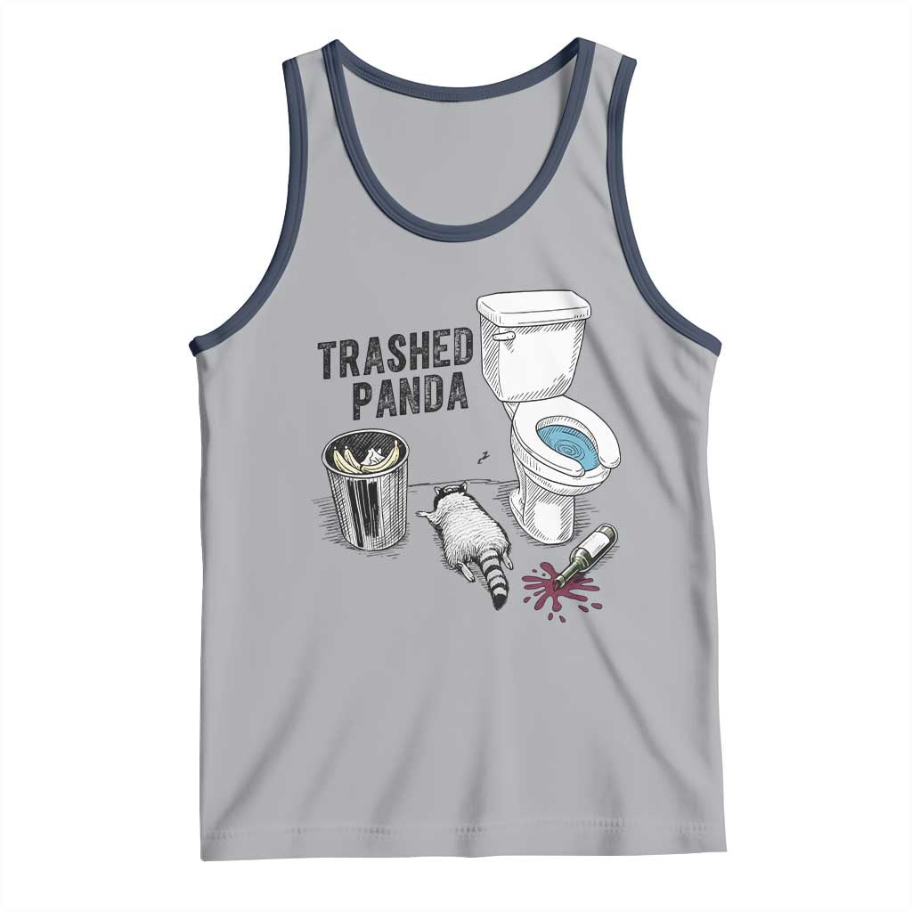 Trashed Panda Tank Top Funny Drunk Racoon Meme - Wonder Print Shop
