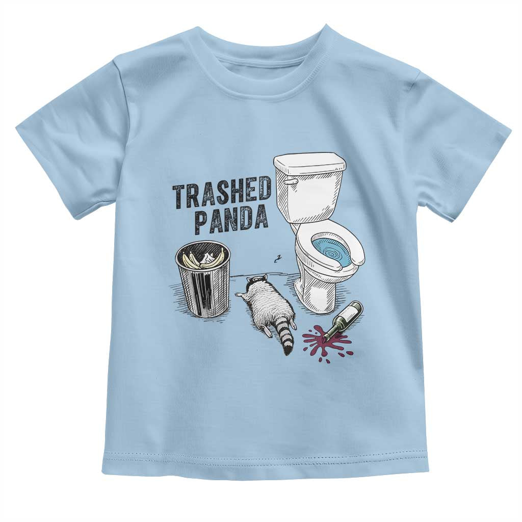 Trashed Panda Toddler T Shirt Funny Drunk Racoon Meme - Wonder Print Shop