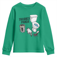 Trashed Panda Youth Sweatshirt Funny Drunk Racoon Meme - Wonder Print Shop