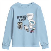 Trashed Panda Youth Sweatshirt Funny Drunk Racoon Meme - Wonder Print Shop