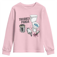 Trashed Panda Youth Sweatshirt Funny Drunk Racoon Meme - Wonder Print Shop