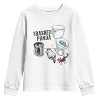 Trashed Panda Youth Sweatshirt Funny Drunk Racoon Meme - Wonder Print Shop