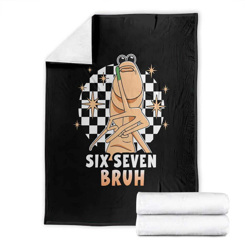 Marcus The Worm Meme Throw Blanket 67 Six Seven Gen Z Humor - Wonder Print Shop