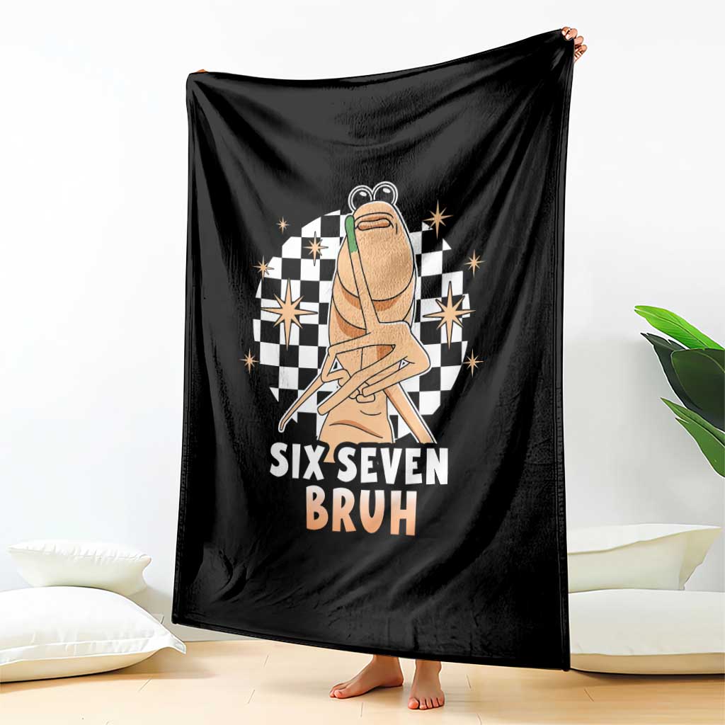 Marcus The Worm Meme Throw Blanket 67 Six Seven Gen Z Humor - Wonder Print Shop