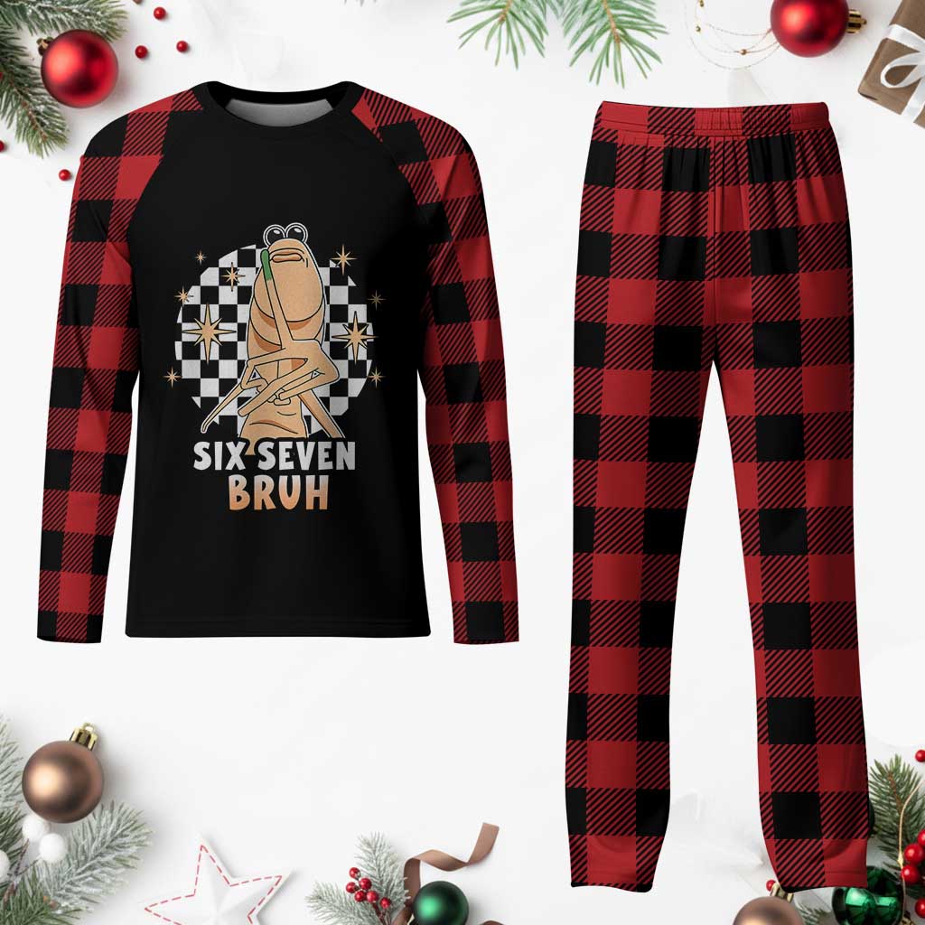 Marcus The Worm Meme Plaid Pajama Set 67 Six Seven Gen Z Humor - Wonder Print Shop