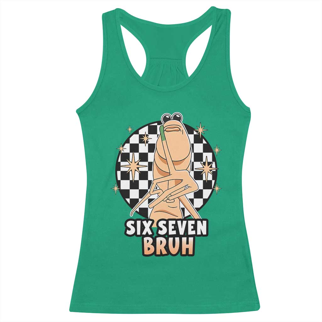 Marcus The Worm Meme Racerback Tank Top 67 Six Seven Gen Z Humor - Wonder Print Shop