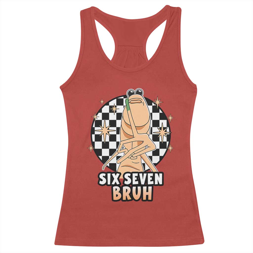 Marcus The Worm Meme Racerback Tank Top 67 Six Seven Gen Z Humor - Wonder Print Shop