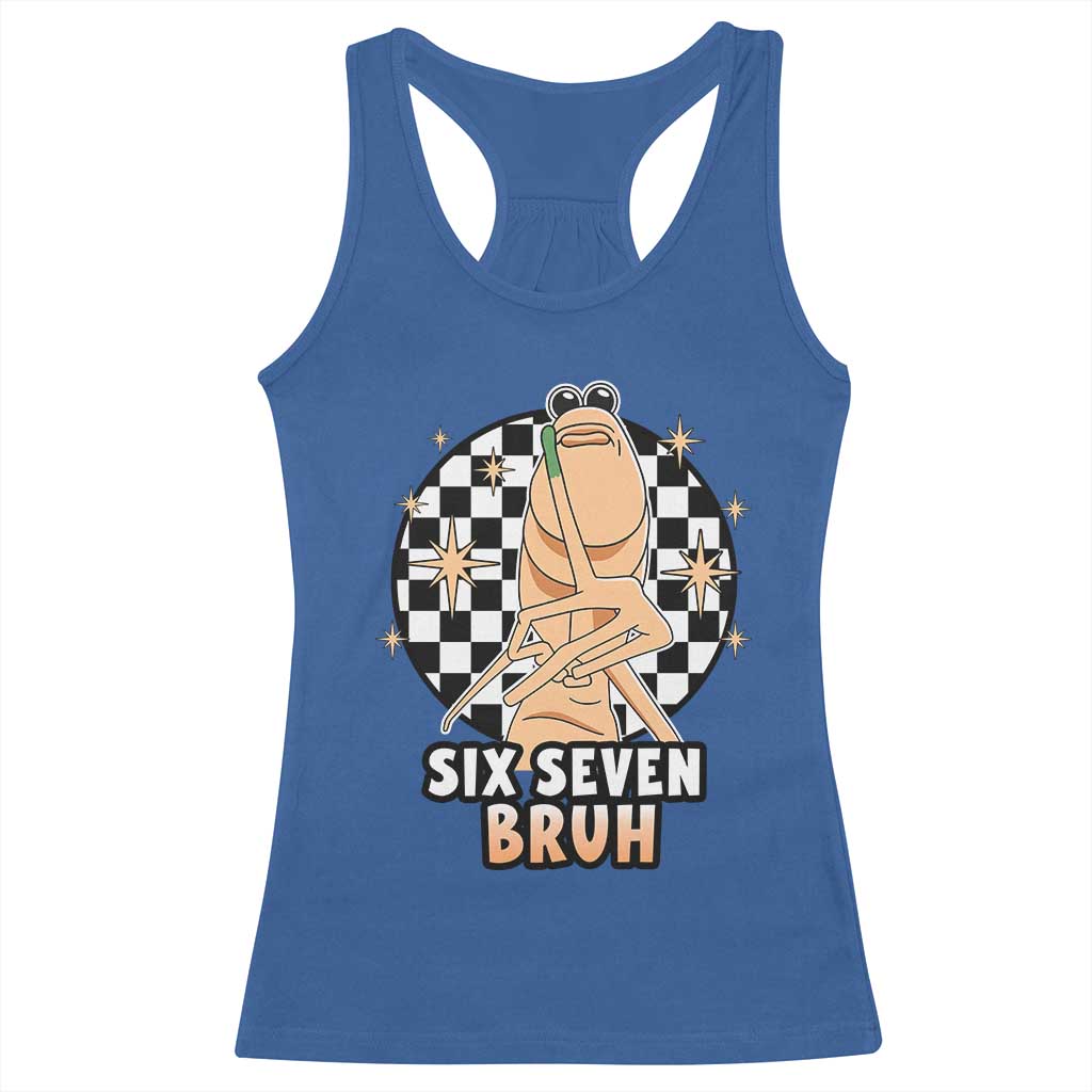Marcus The Worm Meme Racerback Tank Top 67 Six Seven Gen Z Humor - Wonder Print Shop