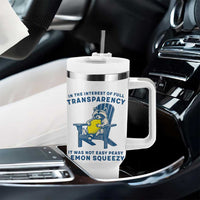 Funny Raccoon Tumbler With Handle In The Interest Of Full Transparency It Was Not Easy Peasy Lemon Squeezy - Wonder Print Shop