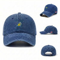 Funny Raccoon Washed Cotton Baseball Cap In The Interest Of Full Transparency It Was Not Easy Peasy Lemon Squeezy