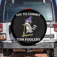 Funny Raccoon Scooter Meme Spare Tire Cover Off To Commit Tom Foolery - Wonder Print Shop