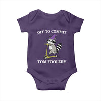 Funny Raccoon Scooter Meme Baby Onesie Off To Commit Tom Foolery - Wonder Print Shop