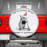Funny Groundhog Scooter Meme Spare Tire Cover Off To Causually Disrupt System Of Oppression - Wonder Print Shop